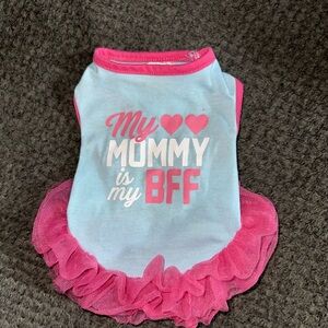 Cute Pink and Blue Dog Dress by SimplyDog